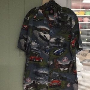 NWT DAVID CAREY ORIGINALS SHELBY CAMP SHIRT XL